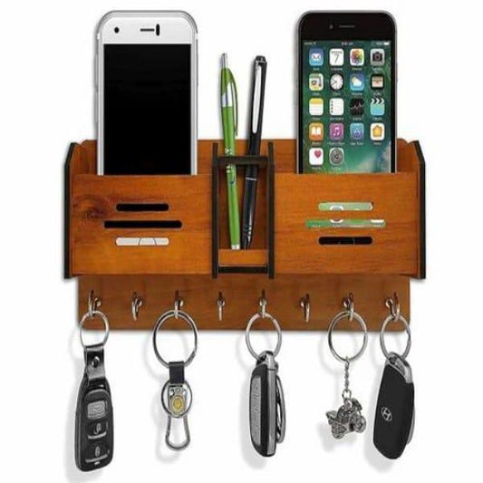 Wood Mobile & Key Holder